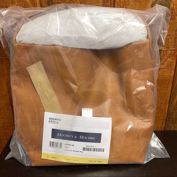 Dooney & Bourke Florentine Logo Lock Shoulder Bag - Natural - Picture 5 of 6